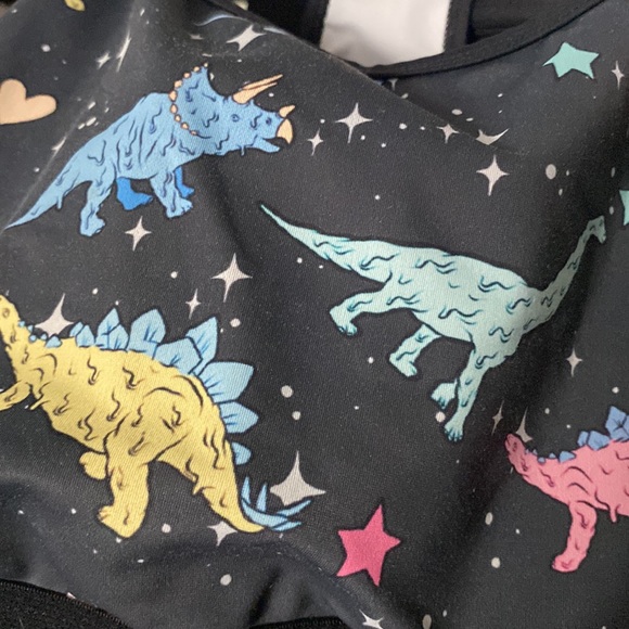 Dinosaurs cute sports bra - Electro threads - Picture 5 of 5